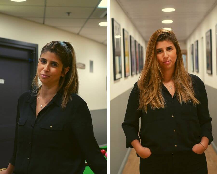 Shani, a Pixellot employee at the office.
